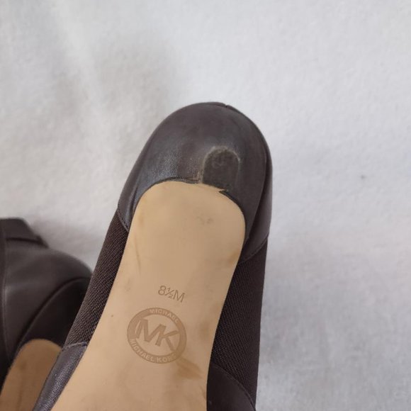 Michael Kors Brown High Heel Jet Set 6 Boots Size 8 1/2 M - Picture 11 of 12